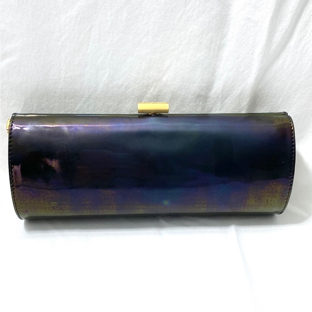 JIMMY CHOO Patent Leather Tube Clutch - Picture 5 of 17
